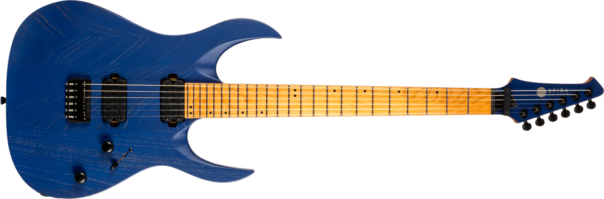 Spira Guitars S600 Abl 2h Ht Eb - Stained Blue - Str shape electric guitar - Main picture