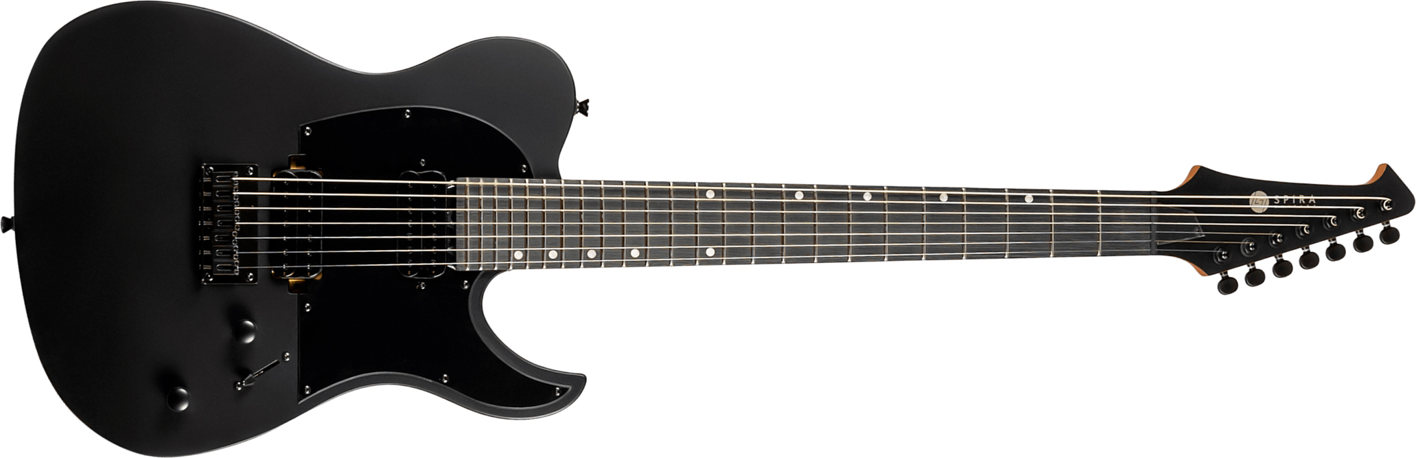 Spira Guitars T407 Mwh 7c 2h Ht Eb - Satin Black - Baritone guitar - Main picture
