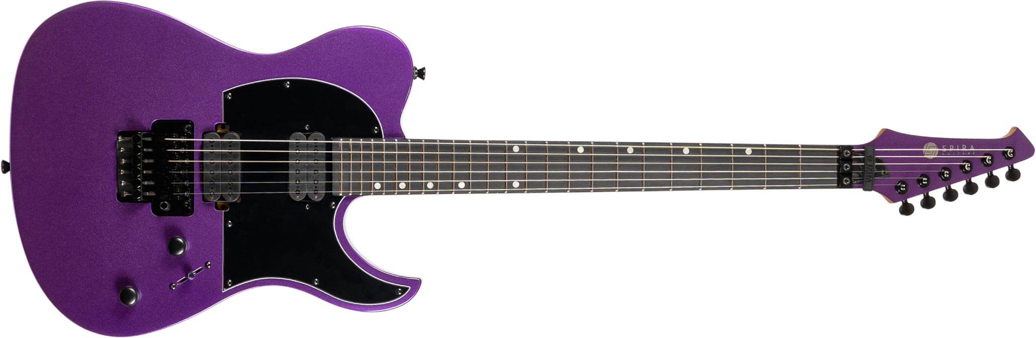 Spira Guitars T420 Pp 2h Fr Eb - Metallic Purple - Tel shape electric guitar - Main picture