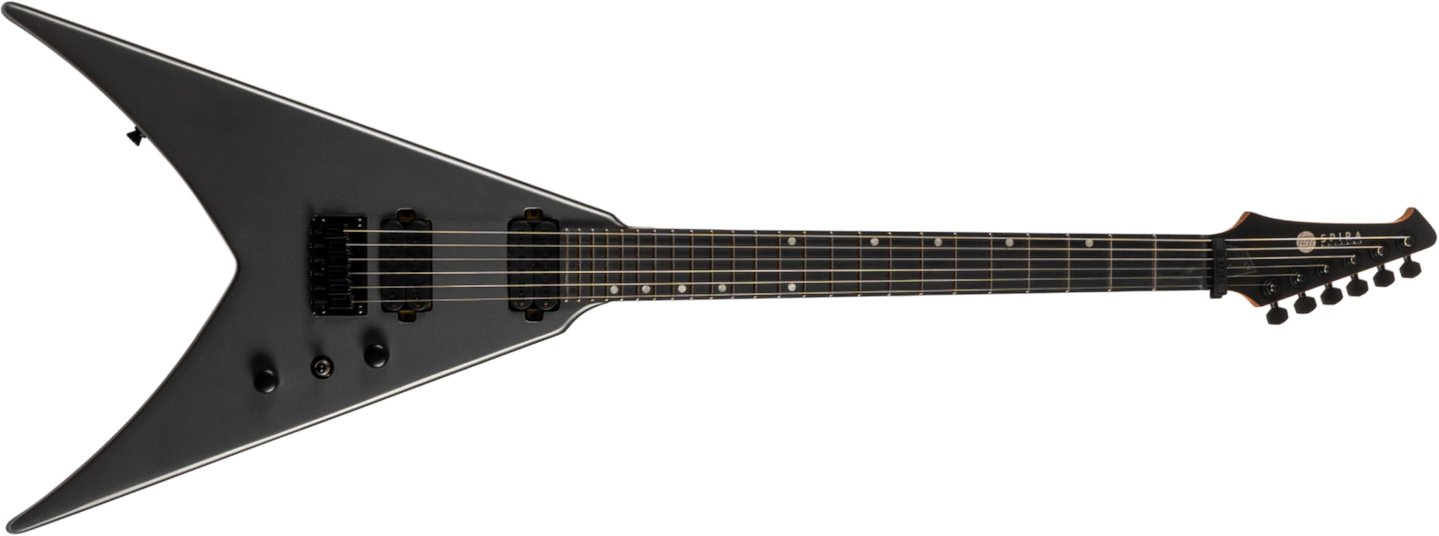 Spira Guitars V400 Msl 2h Ht Eb - Satin Silver - Metal electric guitar - Main picture