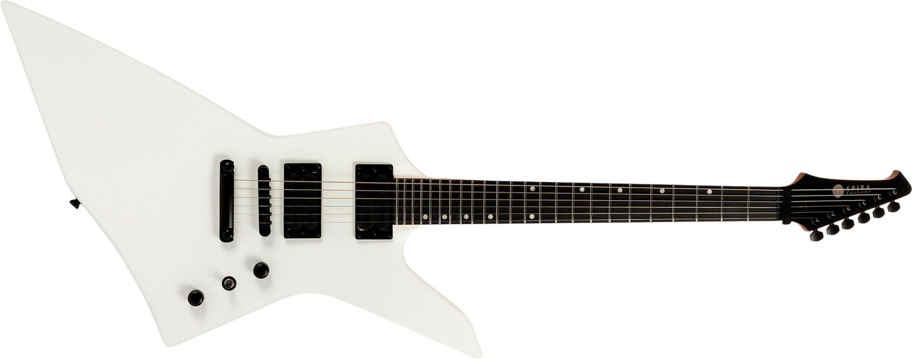 Spira Guitars X400 Mwh 2h Ht Mn - Satin White - Metal electric guitar - Main picture