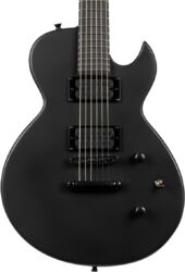 Metal electric guitar Spira guitars L-400 MBK - satin black