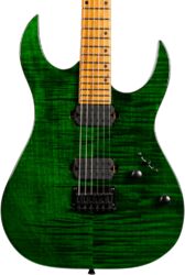 Metal electric guitar Spira guitars S-450 TGR - Trans green