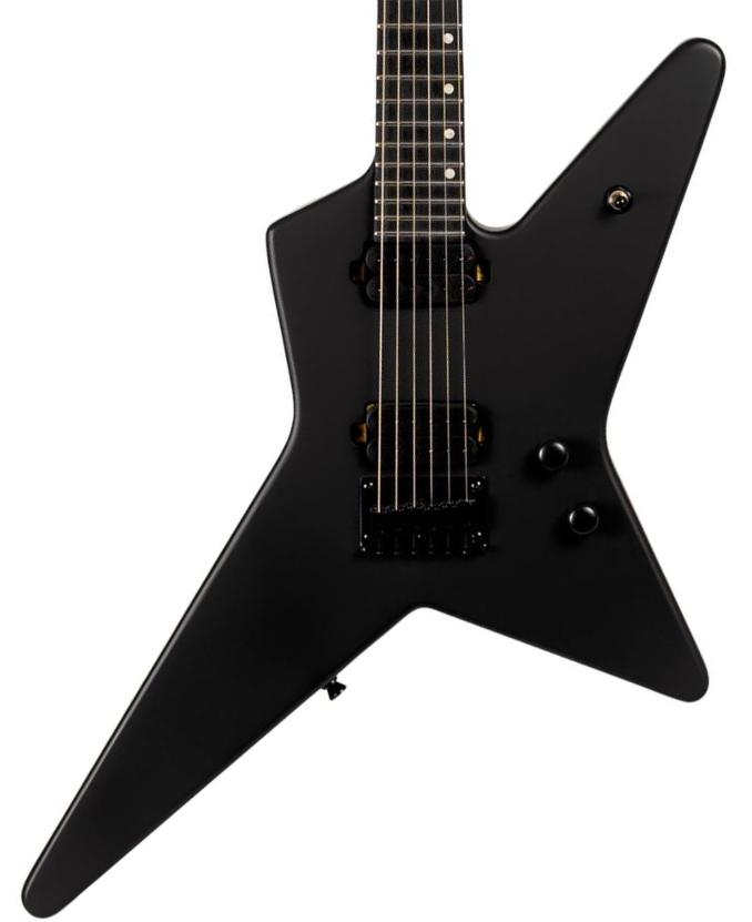 Metal electric guitar Spira guitars SR-400 MBK - black satin