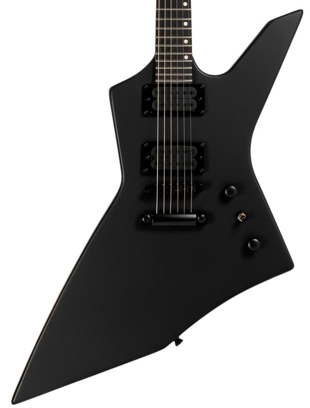 Metal electric guitar Spira guitars X-400 MBK - Satin black