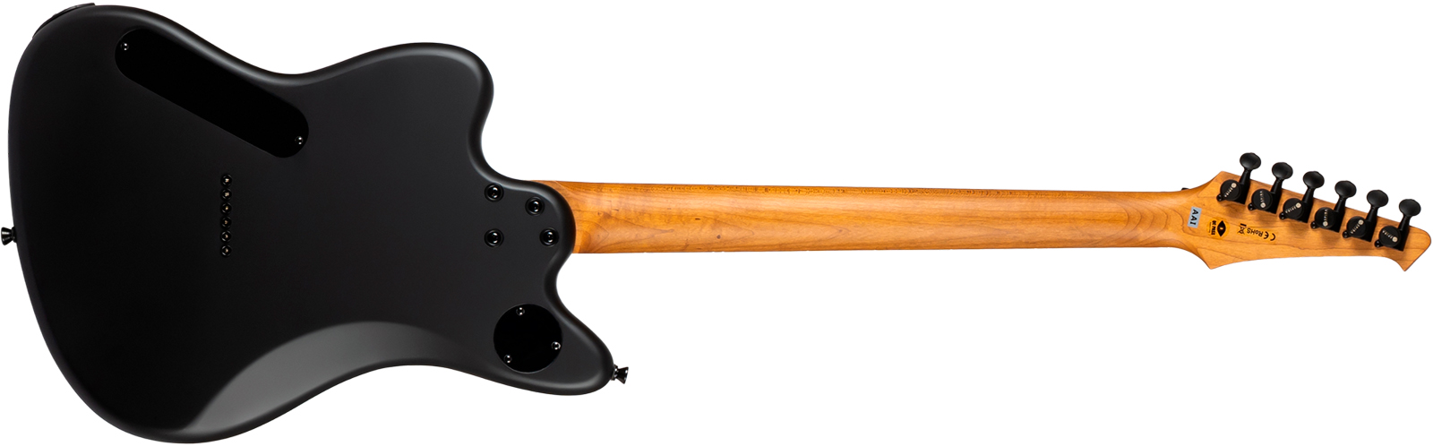 Spira Guitars J400 Mbk Baryton 2h Ht Eb - Black Satin - Baritone guitar - Variation 1