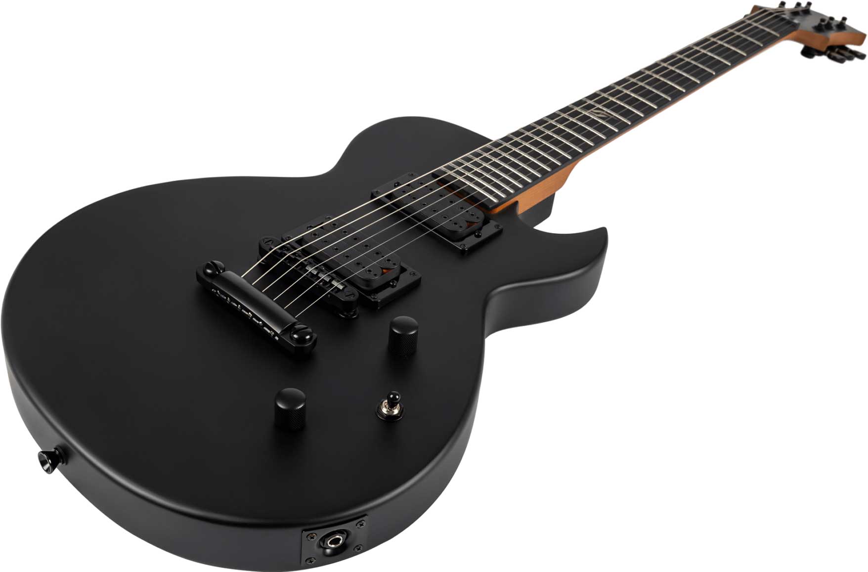 Spira Guitars L400 Mbk 2h Ht Eb - Satin Black - Metal electric guitar - Variation 2
