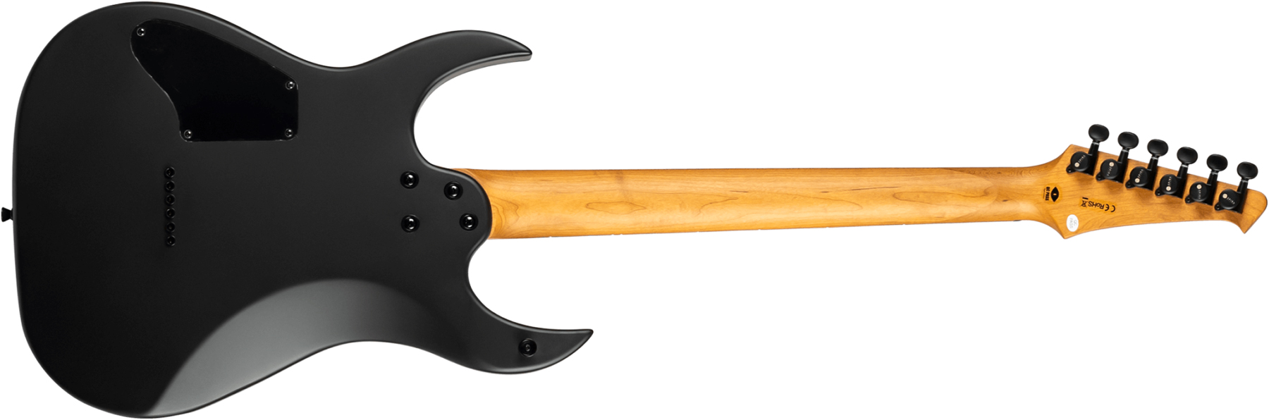 Spira Guitars S400 Mbk Lh Gaucher 2h Ht Eb - Satin Black - Left-handed electric guitar - Variation 1
