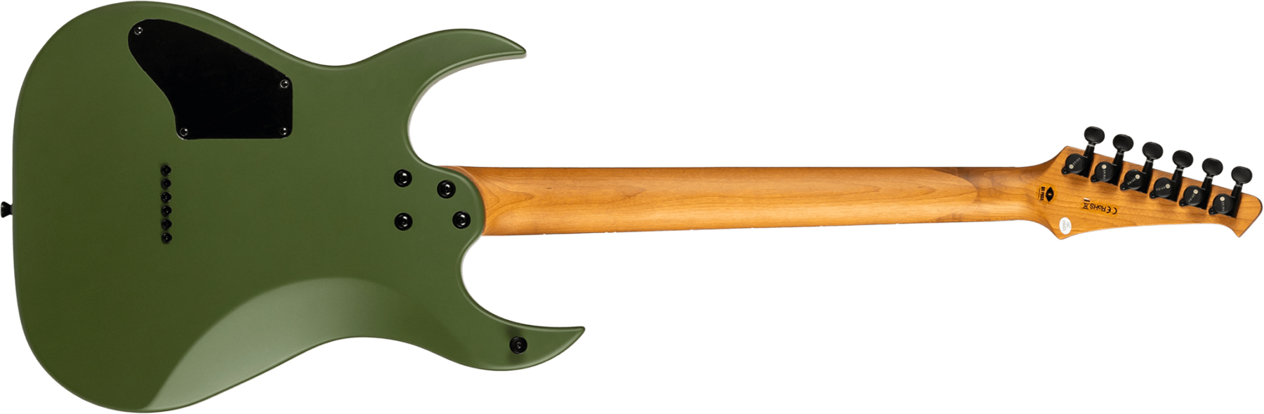 Spira Guitars S400 Mgr Lh Gaucher 2h Ht Eb - Satin Dark Green - Left-handed electric guitar - Variation 1
