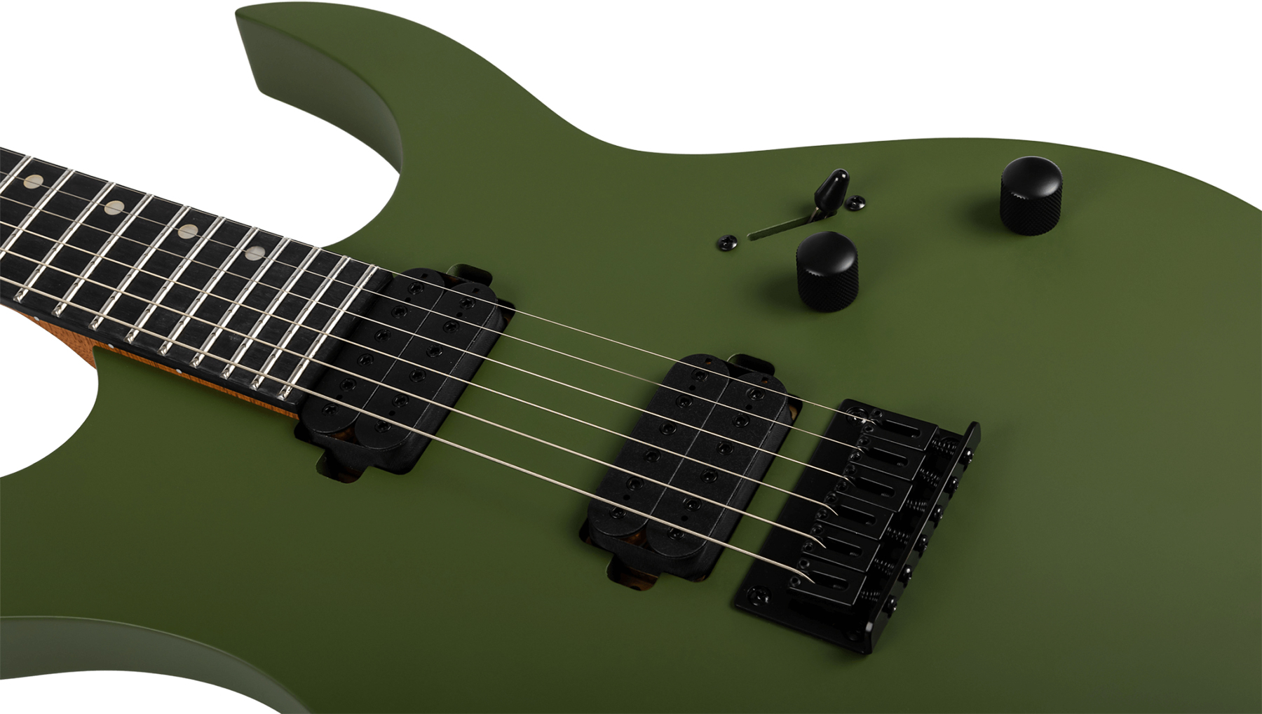 Spira Guitars S400 Mgr Lh Gaucher 2h Ht Eb - Satin Dark Green - Left-handed electric guitar - Variation 3