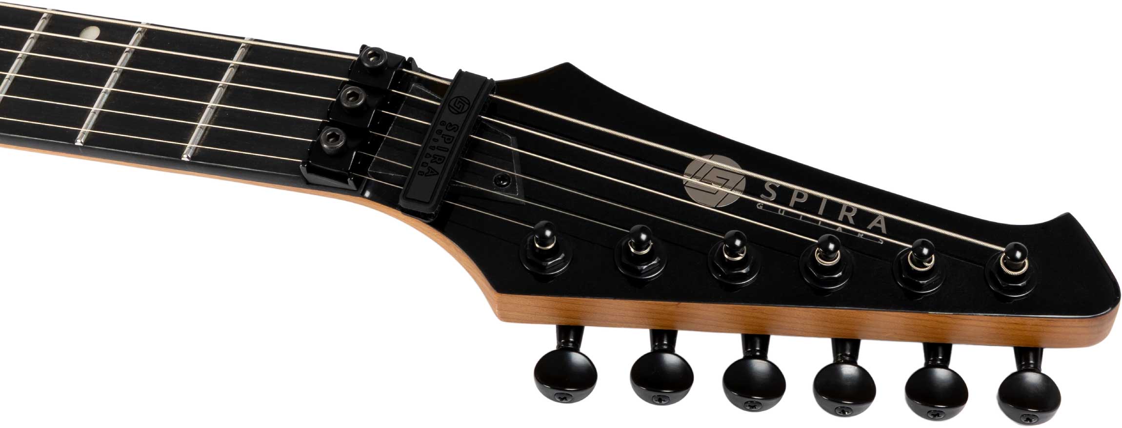 Spira Guitars S420 Bk 2h Fr Eb - Black - Str shape electric guitar - Variation 4