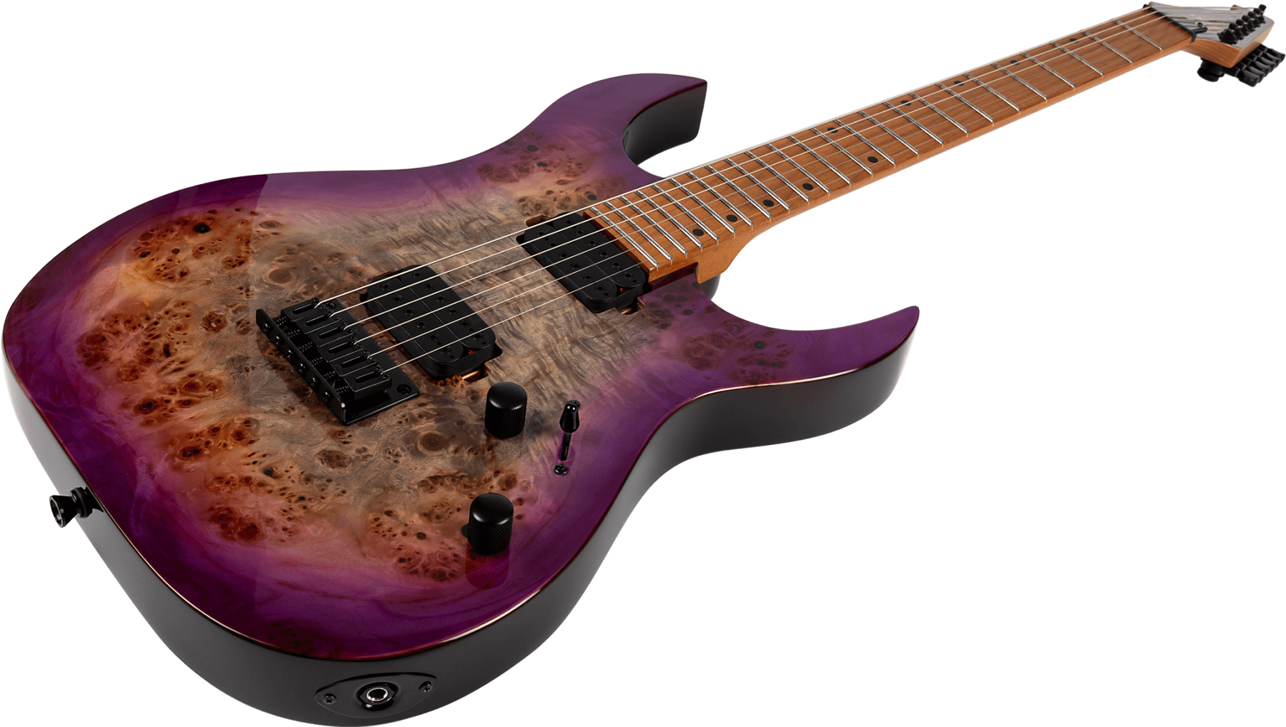 Spira Guitars S450 Tpp 2h Ht Mn - Transparent Violet - Metal electric guitar - Variation 2