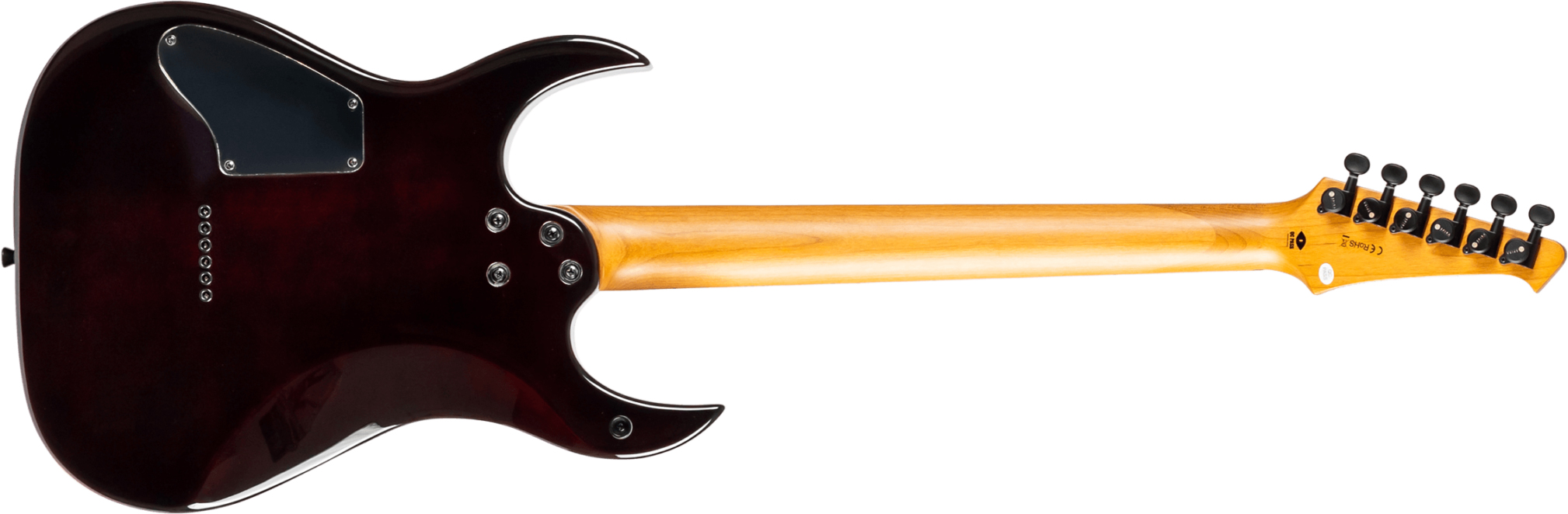 Spira Guitars S450 Trd 2h Ht Mn - Trans Red/black - Metal electric guitar - Variation 1