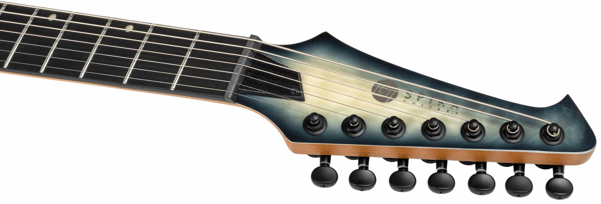 Spira Guitars S507 Qgy E 7c Baritone 2h Ht Eb - Trans Grey - 7 string electric guitar - Variation 5