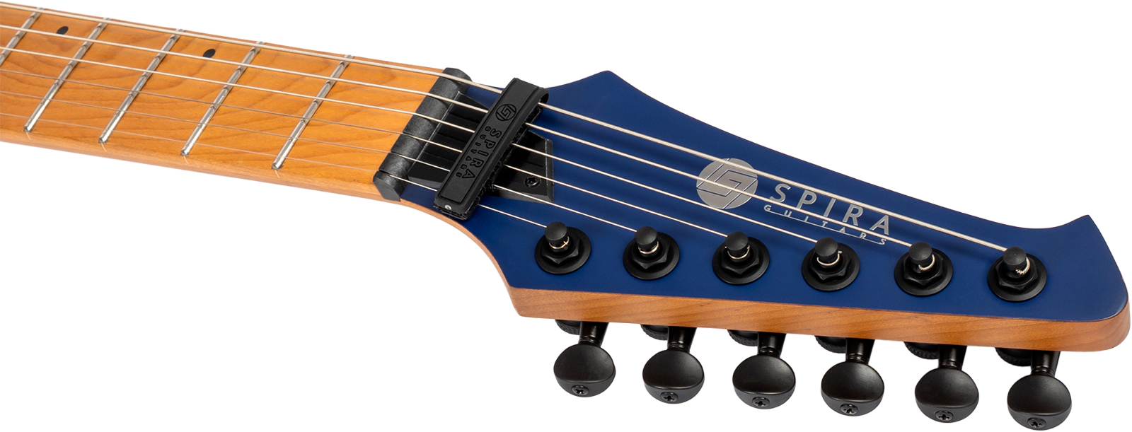 Spira Guitars S600 Abl 2h Ht Eb - Stained Blue - Str shape electric guitar - Variation 4