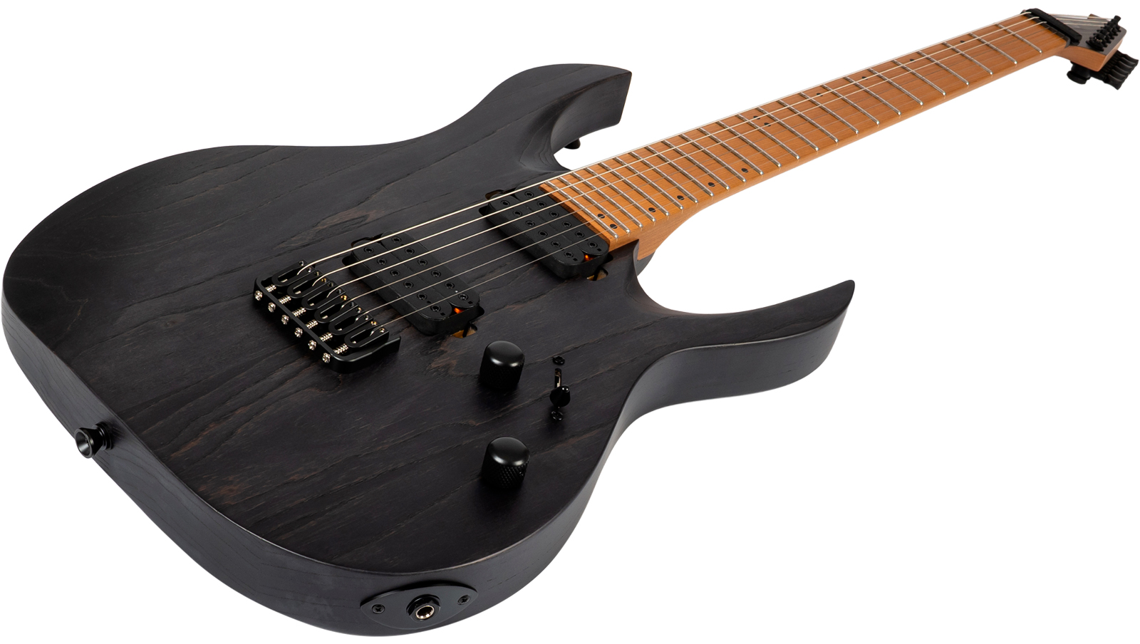 Spira Guitars S600 Agy 2h Ht Eb - Stained Dark Grey - Str shape electric guitar - Variation 2