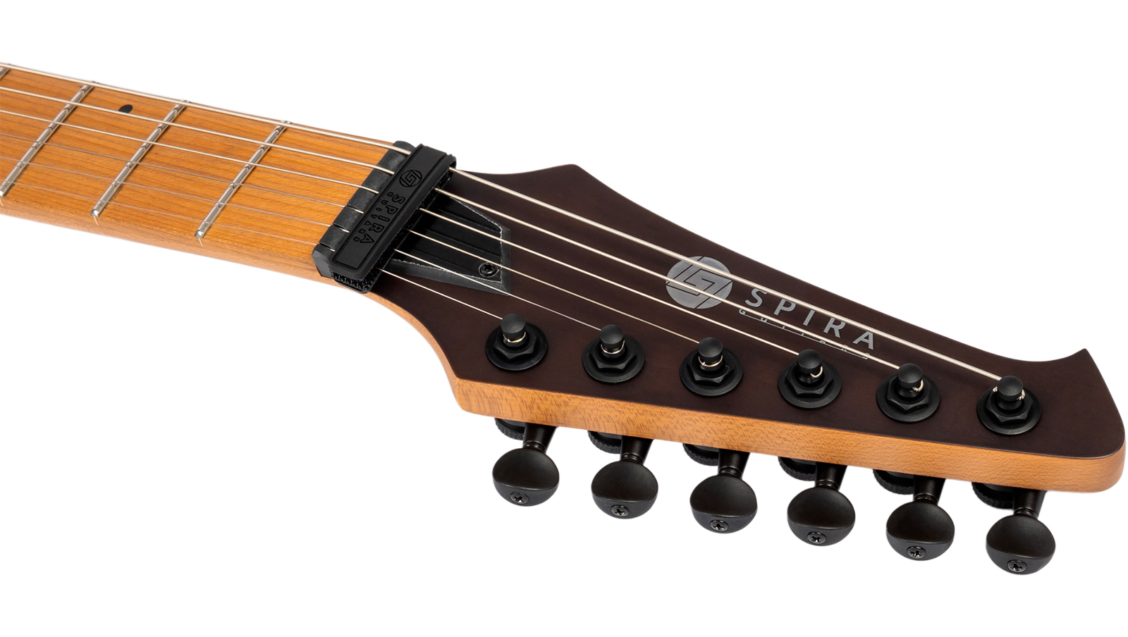 Spira Guitars S600 Agy 2h Ht Eb - Stained Dark Grey - Str shape electric guitar - Variation 4