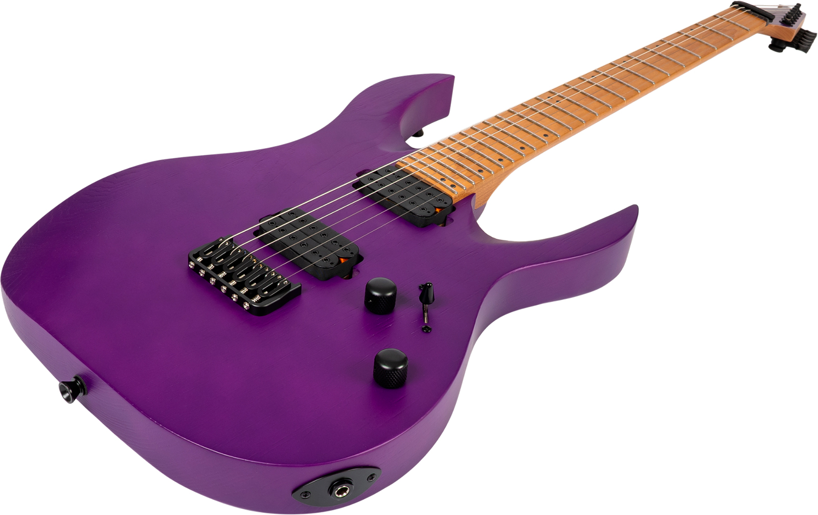 Spira Guitars S600 App 2h Ht Eb - Stained Purple - Str shape electric guitar - Variation 2
