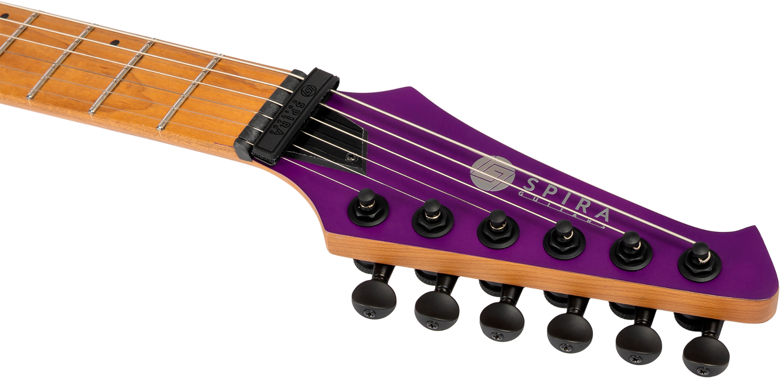 Spira Guitars S600 App 2h Ht Eb - Stained Purple - Str shape electric guitar - Variation 4