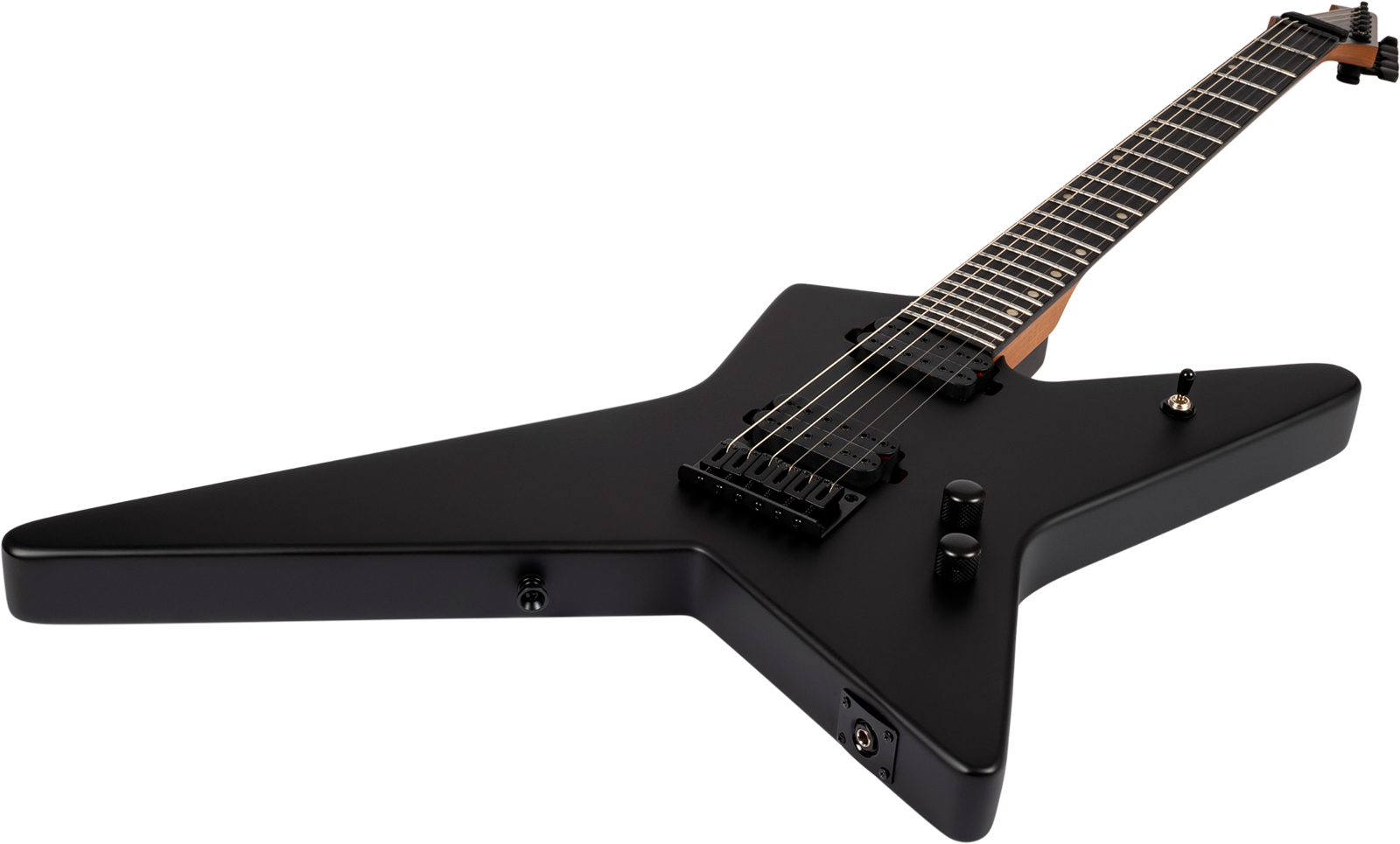 Spira Guitars Sr400 Mbk 2h Ht Eb - Black Satin - Metal electric guitar - Variation 2