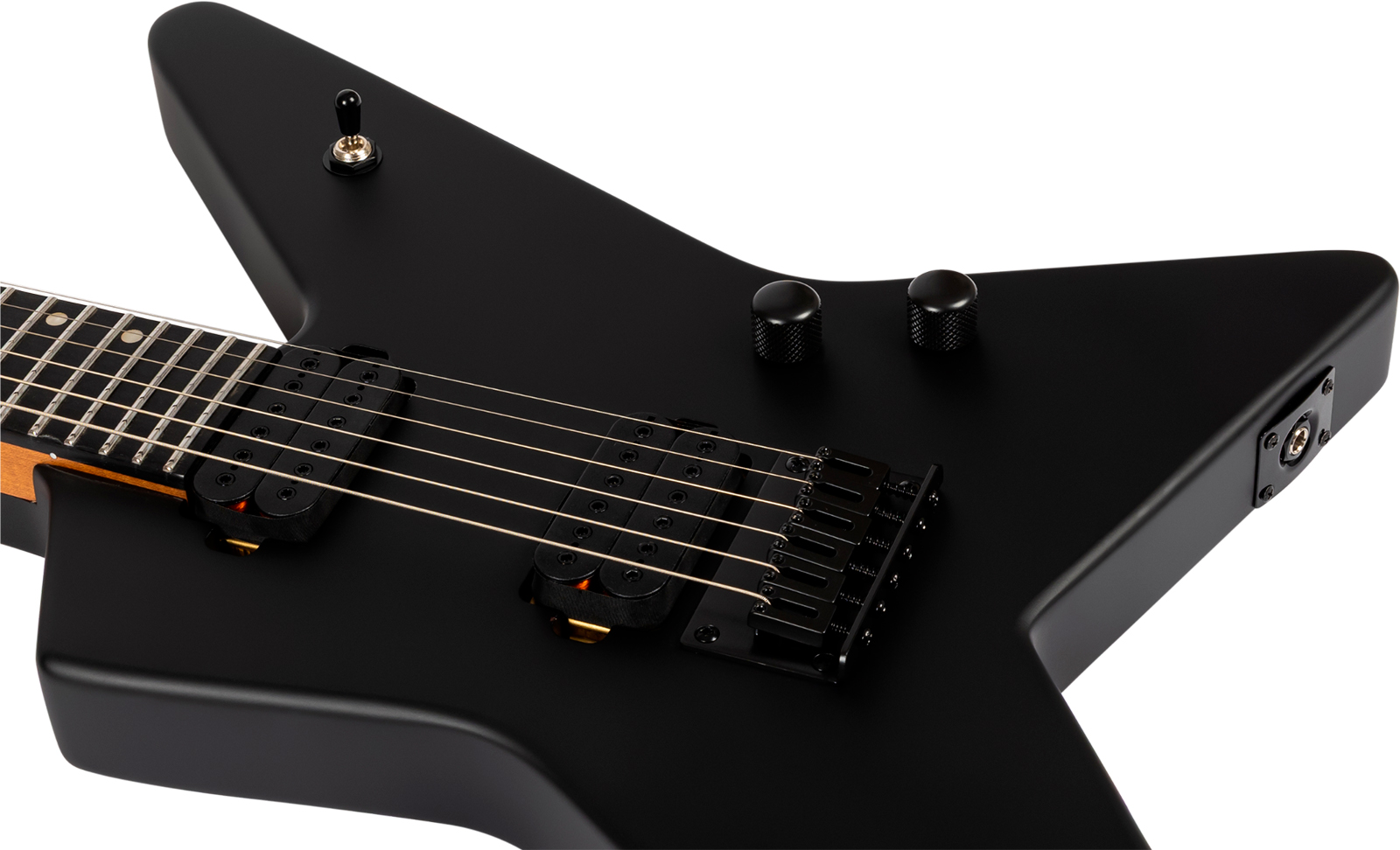 Spira Guitars Sr400 Mbk 2h Ht Eb - Black Satin - Metal electric guitar - Variation 3