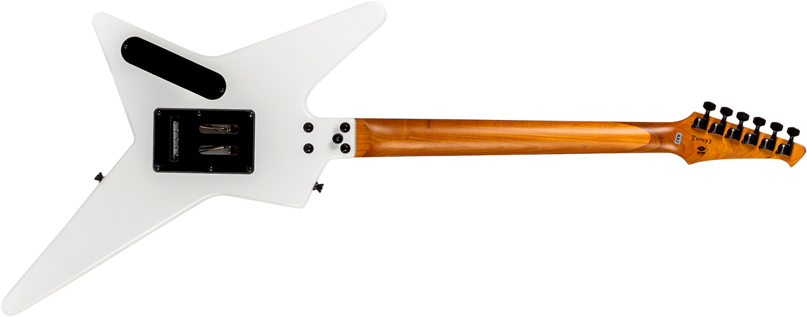 Spira Guitars Sr420 Wh 1h Fr Eb - White Satin - Metal electric guitar - Variation 1
