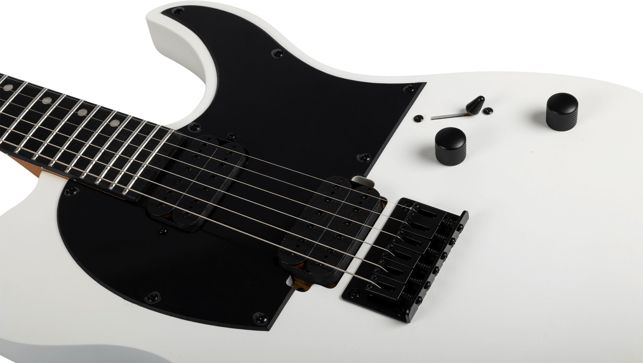 Spira Guitars T400 Mwr 2h Ht Eb - Satin White - Str shape electric guitar - Variation 4