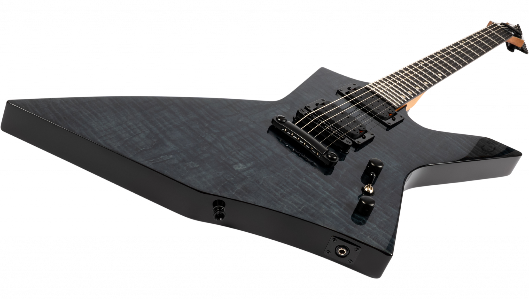 Spira Guitars T500 Tbk E 2h Ht Eb - Trans Black - Metal electric guitar - Variation 2