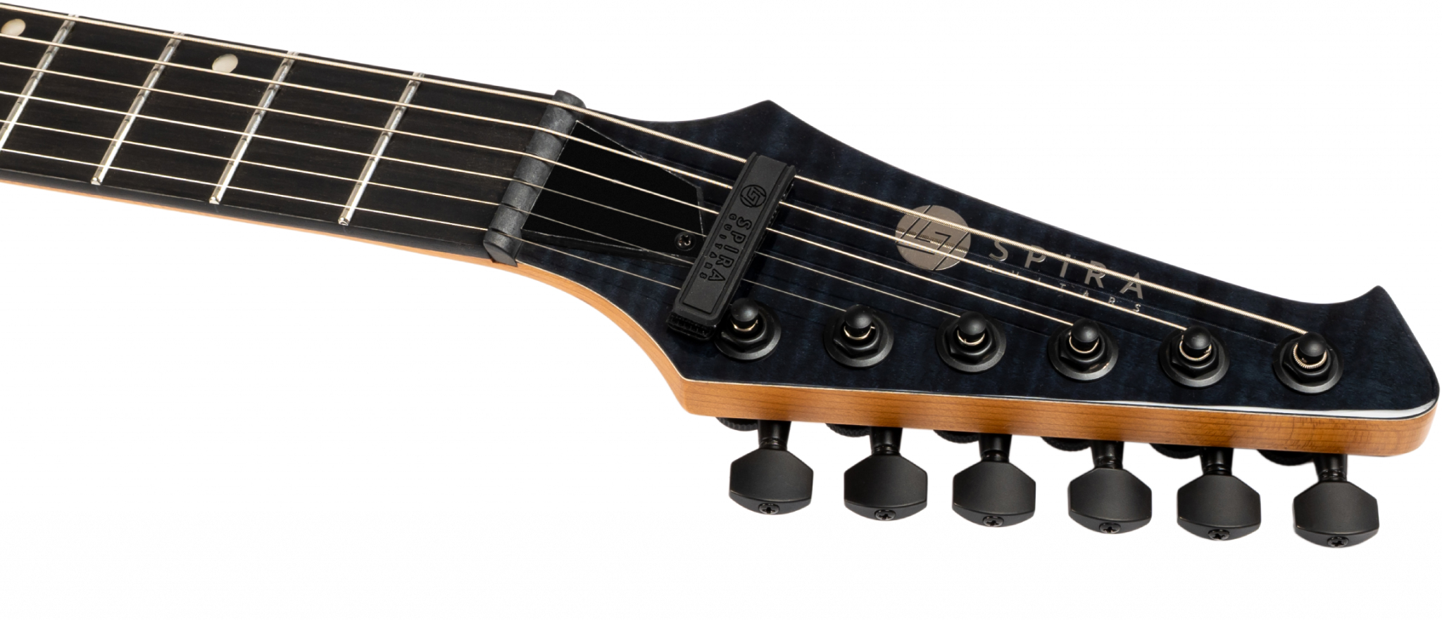 Spira Guitars T500 Tbk E 2h Ht Eb - Trans Black - Metal electric guitar - Variation 4
