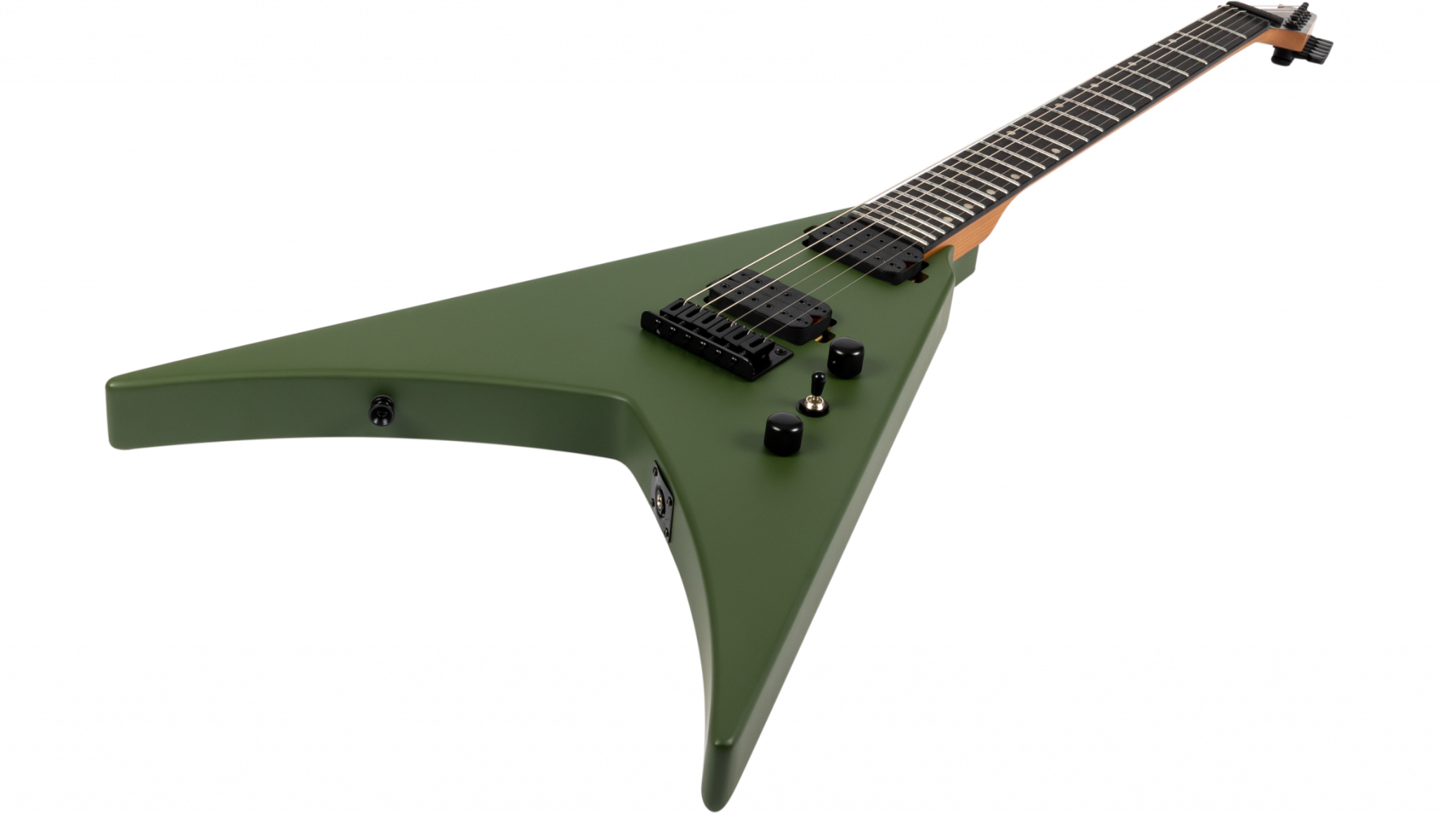 Spira Guitars V400 Mgr 2h Ht Eb - Satin Green - Metal electric guitar - Variation 2
