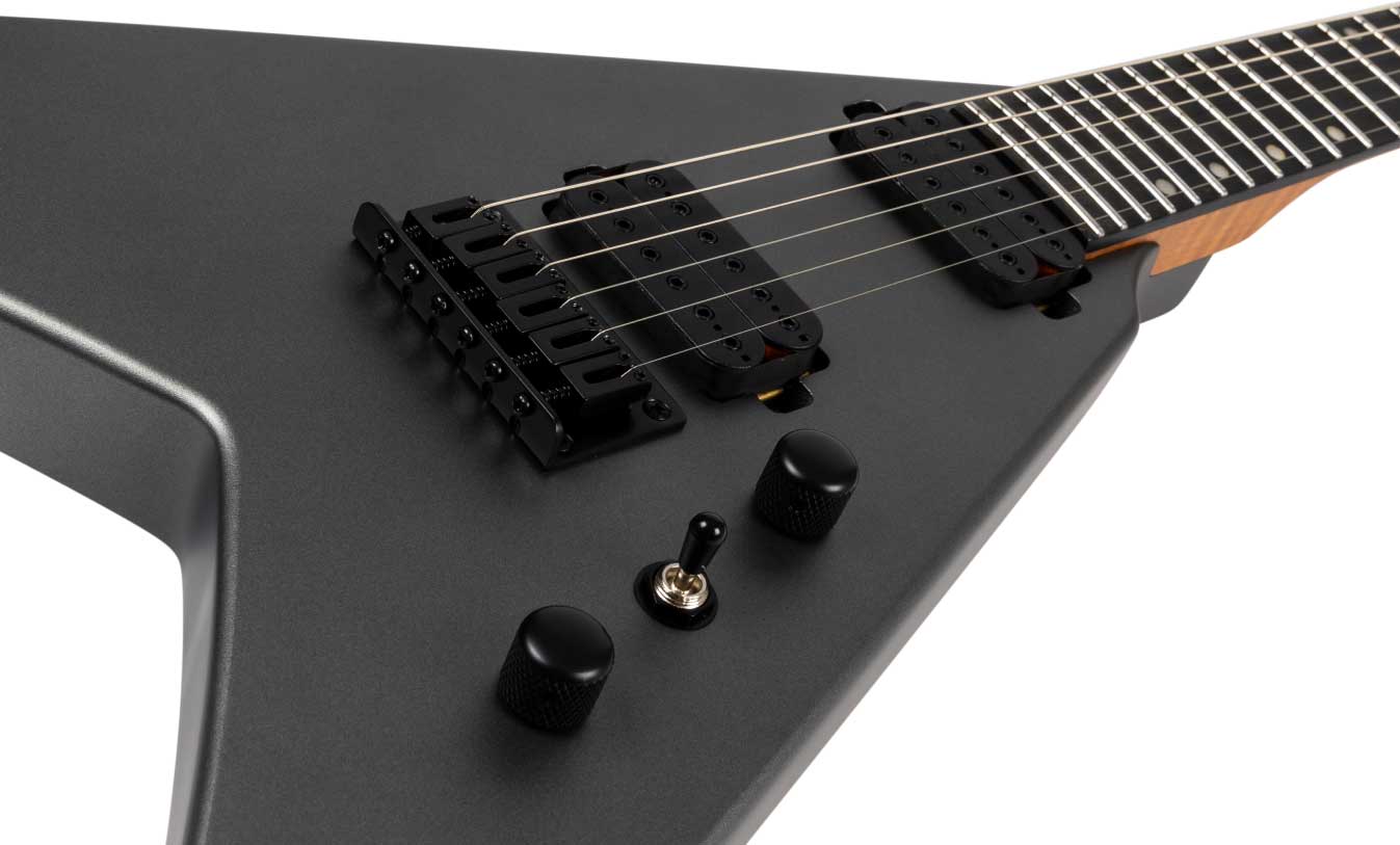 Spira Guitars V400 Msl 2h Ht Eb - Satin Silver - Metal electric guitar - Variation 2