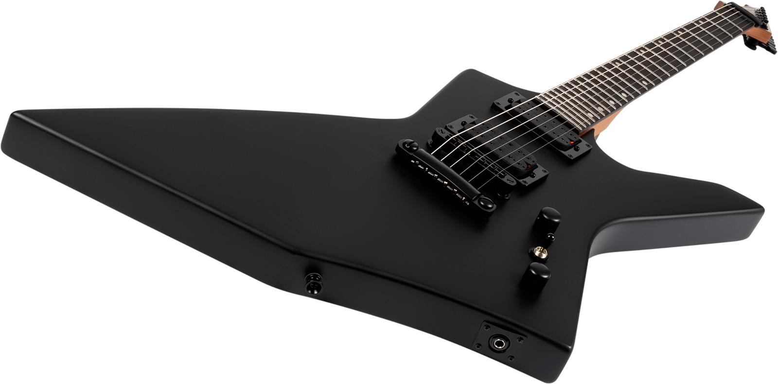 Spira Guitars X400 Mbk 2h Ht Mn - Satin Black - Metal electric guitar - Variation 2