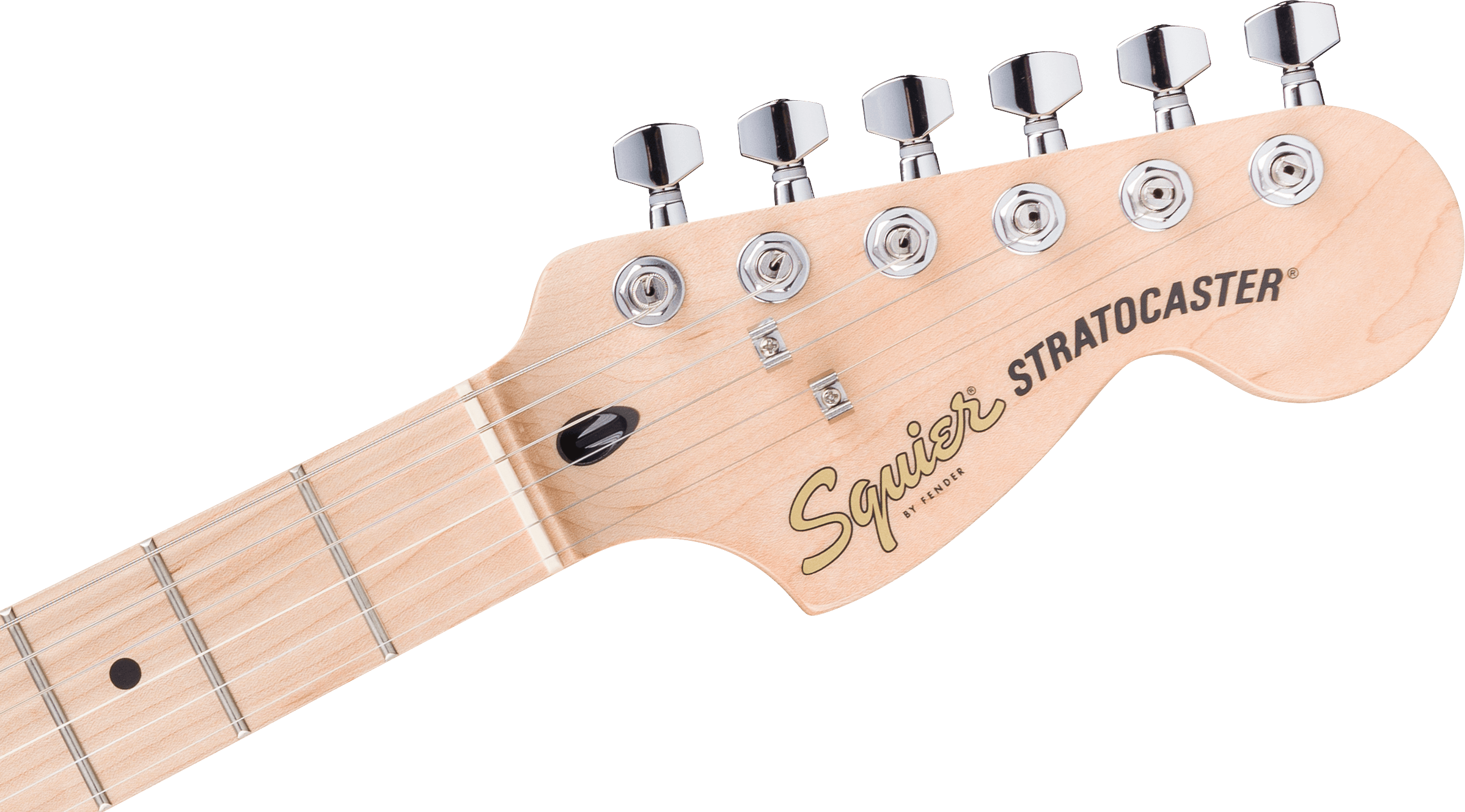 Squier Affinity Strat Junior Ltd Hss Trem Mn - Pearl White - Str shape electric guitar - Variation 2