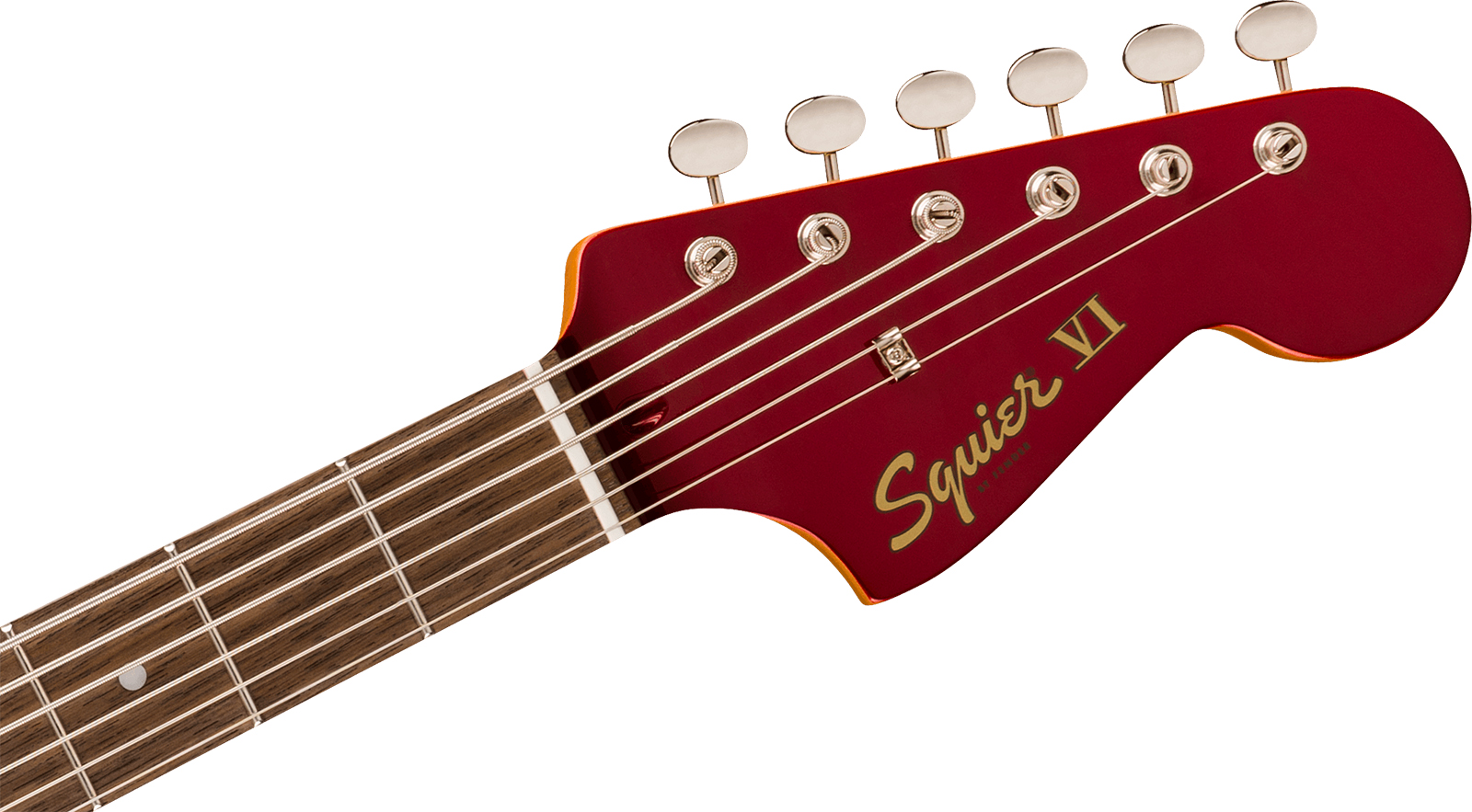 Squier Bass Vi Classic Vibe Ltd 3s Trem Lau - Candy Apple Red W/ Matching Headstock - Solid body electric bass - Variation 2