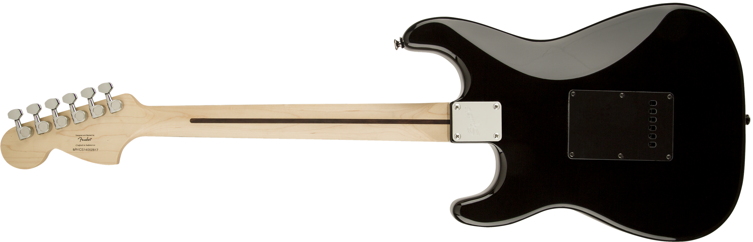 Squier Black & Chrome Standard Strat Hss (lau) - Black - Str shape electric guitar - Variation 4