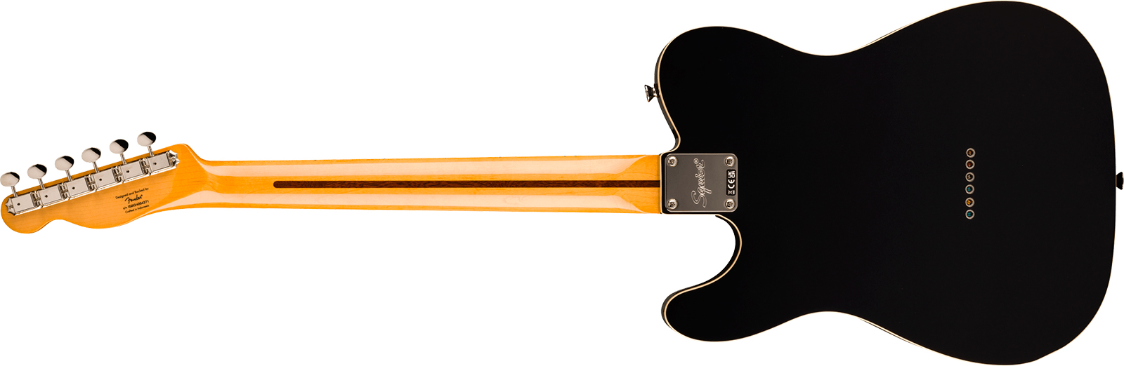 Squier Classic Vibe Tele 60s Custom Fsr Ltd Sh Ht Mn - Black - Tel shape electric guitar - Variation 1