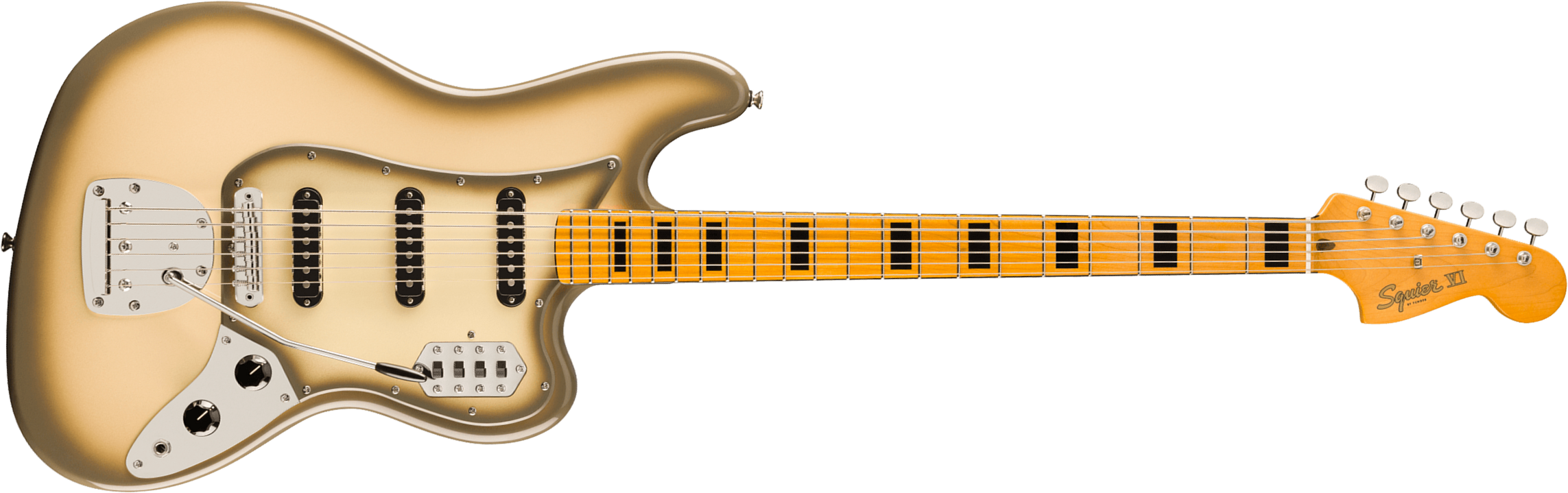 Squier Bass Vi Classic Vibe Fsr Ltd 3s Trem Mn - Antigua - Solid body electric bass - Main picture