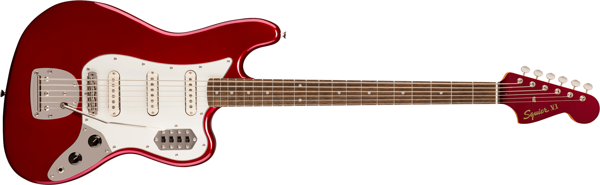 Squier Bass Vi Classic Vibe Ltd 3s Trem Lau - Candy Apple Red W/ Matching Headstock - Solid body electric bass - Main picture
