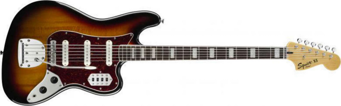 Squier Bass Vi Vintage Modified (rw) - 3-color Sunburst - Solid body electric bass - Main picture
