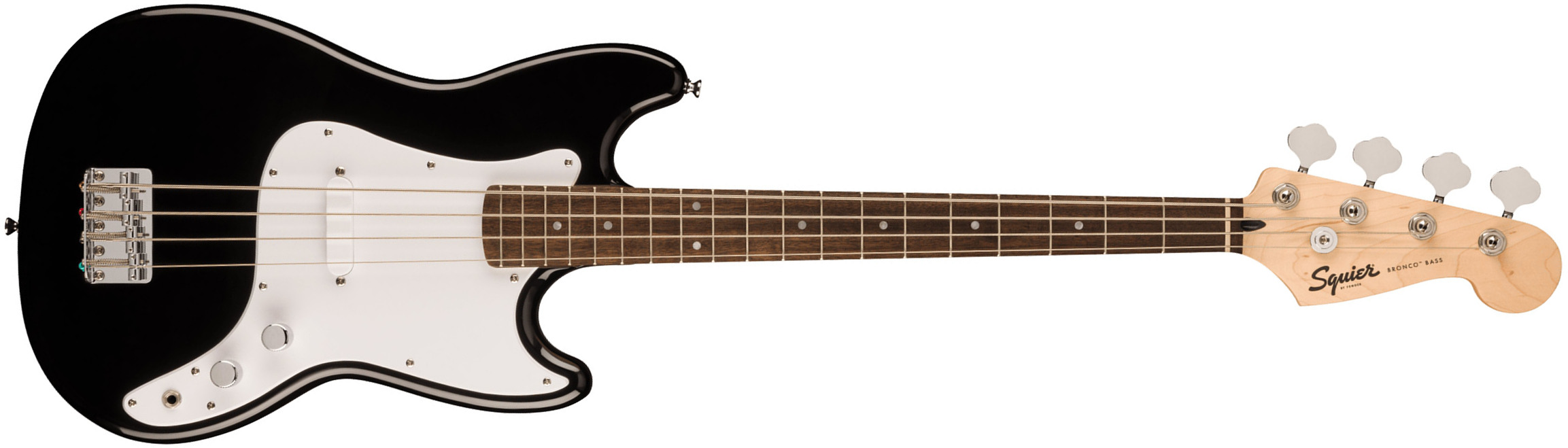 Squier Bronco Bass Sonic Lau - Black - Solid body electric bass - Main picture