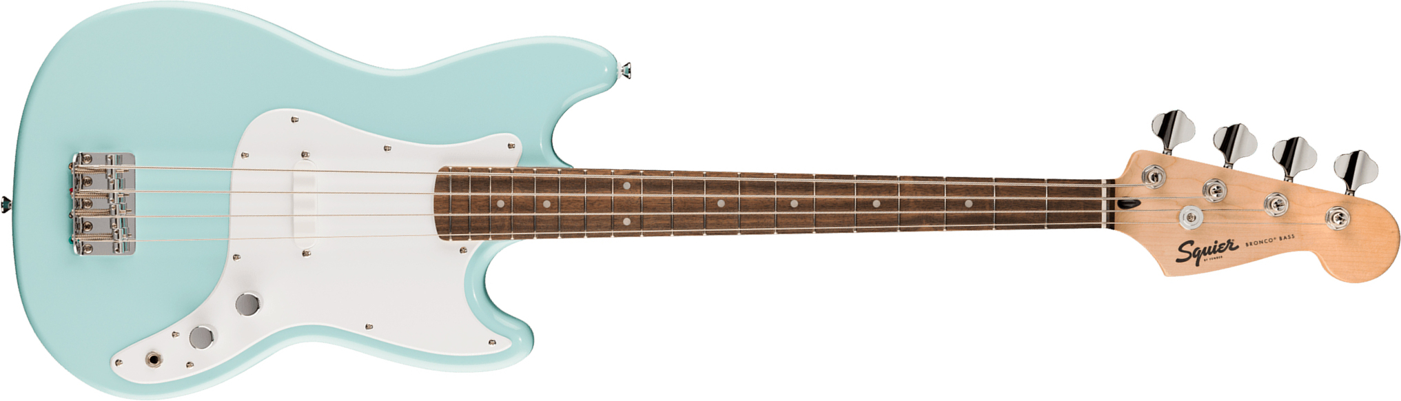 Squier Bronco Bass Sonic Lau - Daphne Blue - Solid body electric bass - Main picture