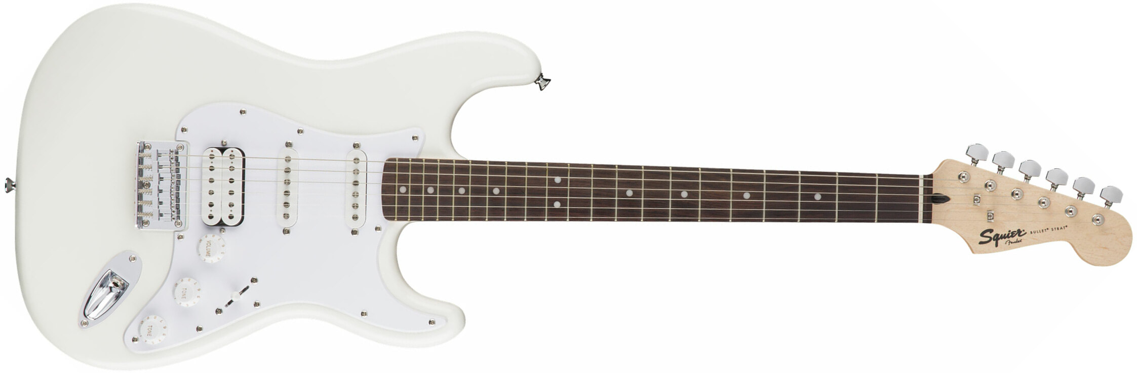 Squier Bullet Stratocaster HT HSS (LAU) - arctic white white Str
