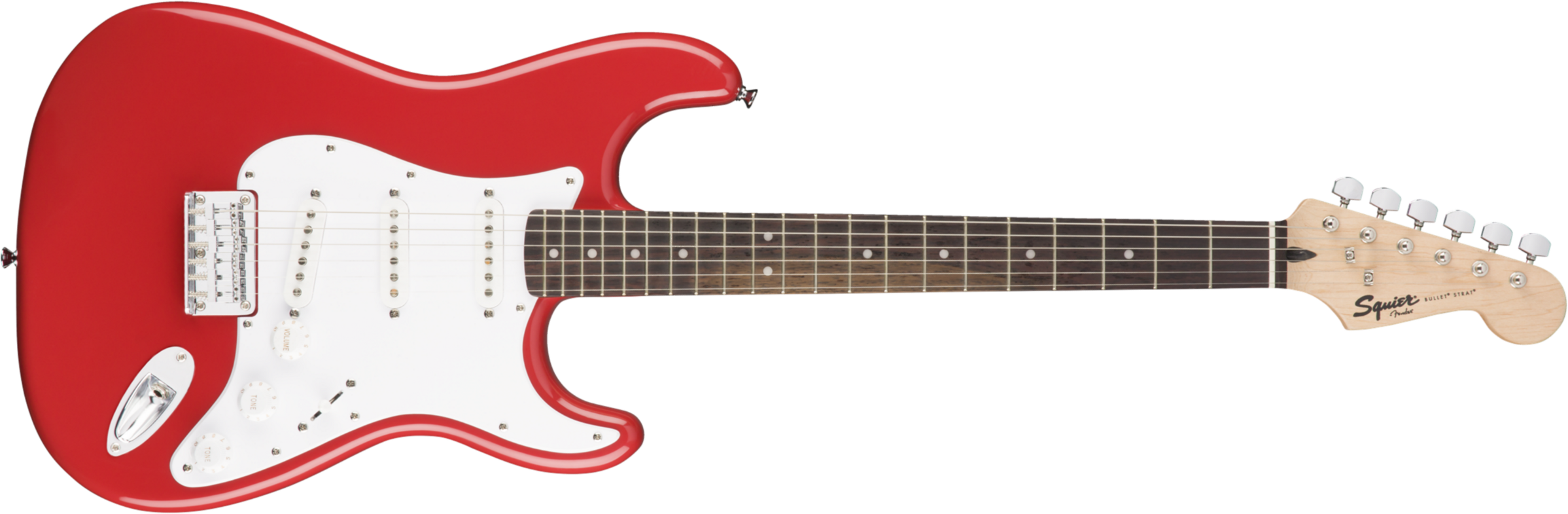 Squier Bullet Stratocaster Ht Sss (lau) - Fiesta Red - Str shape electric guitar - Main picture