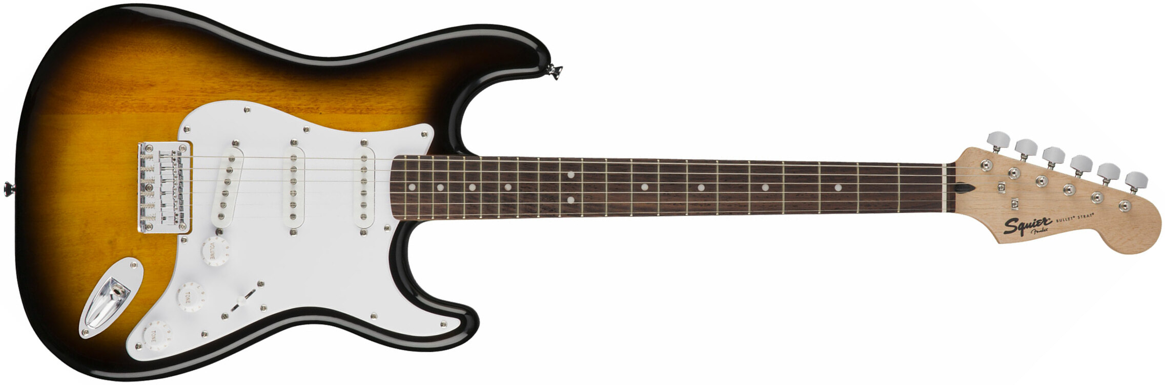 Squier Bullet Stratocaster Ht Sss Rw - Brown Sunburst - Str shape electric guitar - Main picture