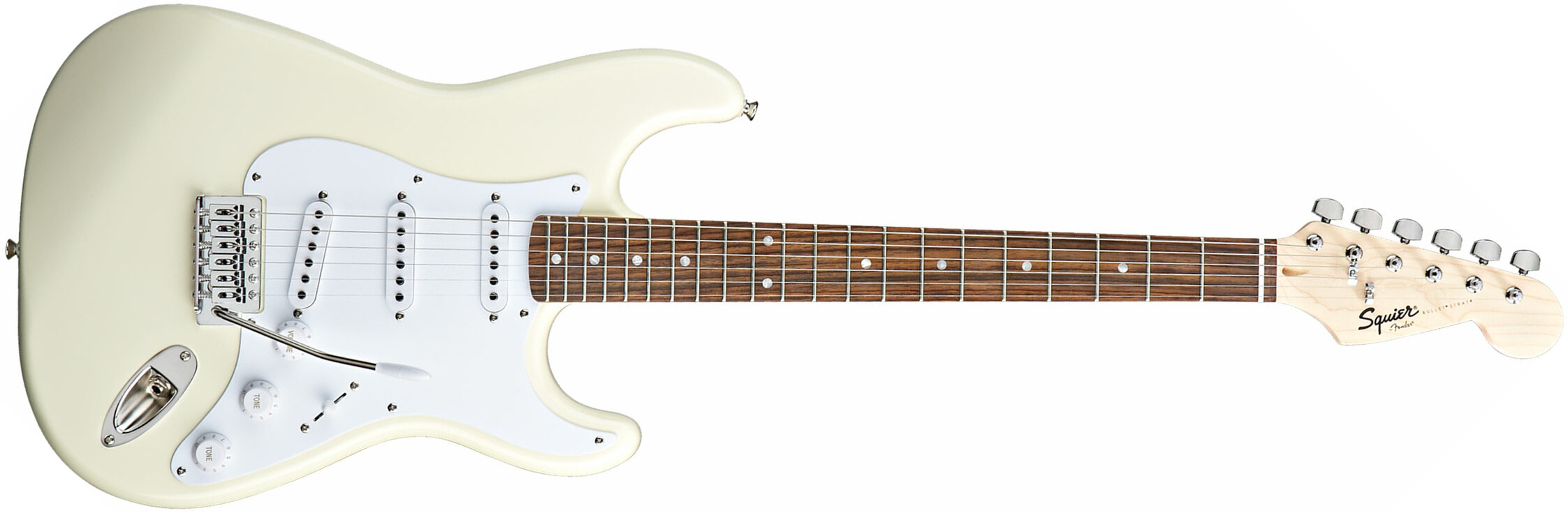 Squier Bullet Stratocaster With Tremolo (LAU) - arctic white white
