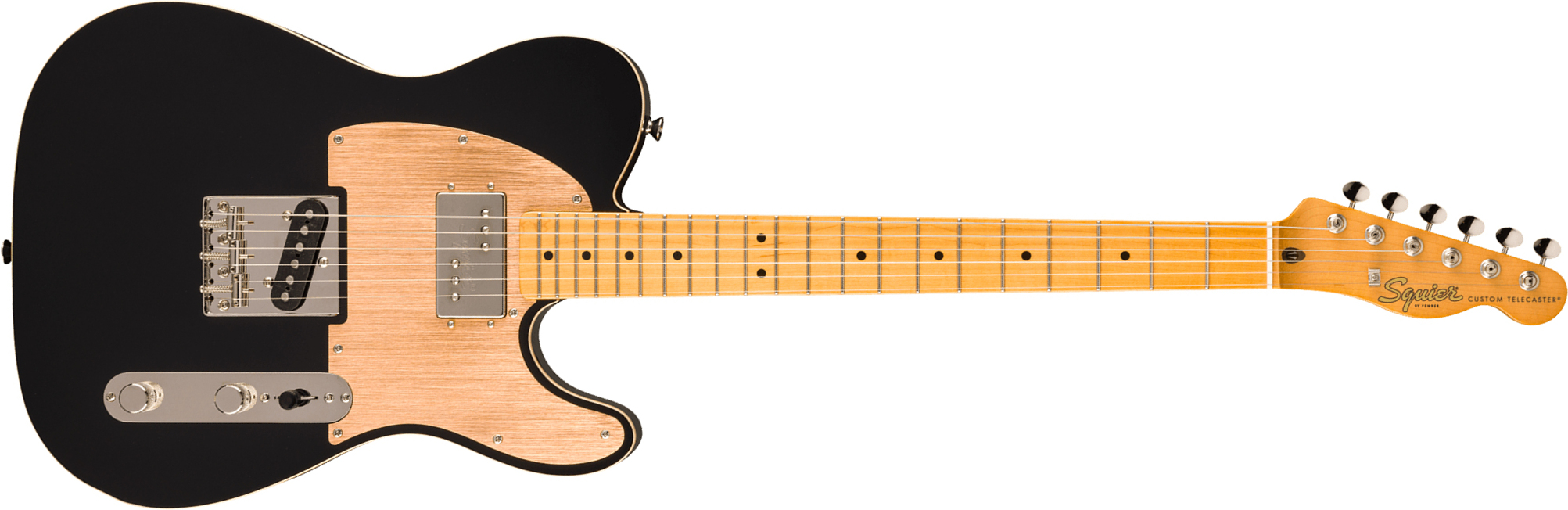 Squier Classic Vibe Tele 60s Custom Fsr Ltd Sh Ht Mn - Black - Tel shape electric guitar - Main picture