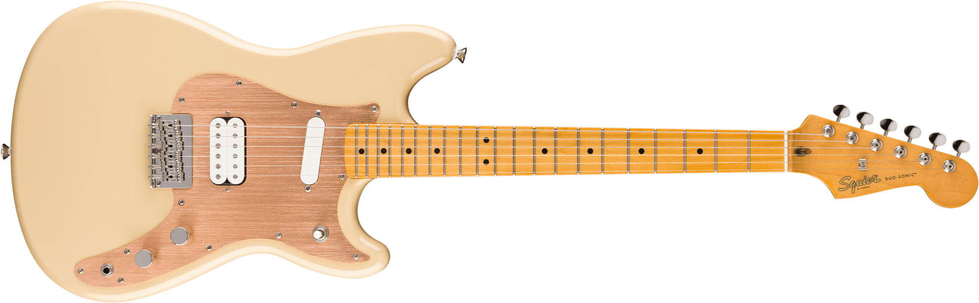 Squier Duo-sonic Hs Classic Vibe Shsc Ht Lau - Desert Sand - Retro rock electric guitar - Main picture