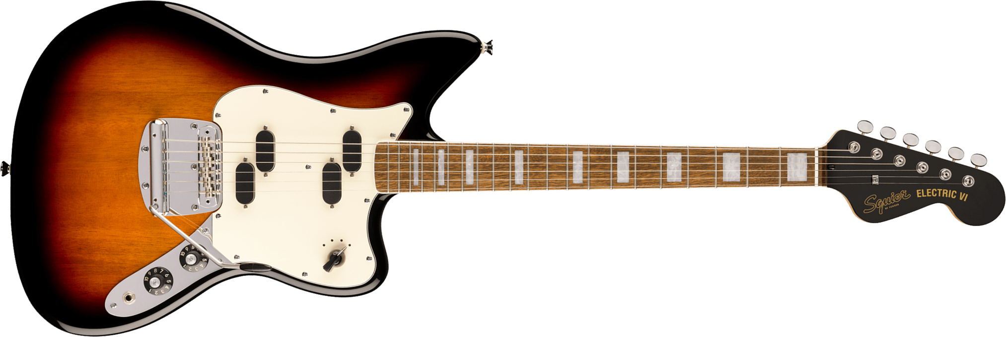 Squier Electric Vi Paranormal Shsc 2s Trem Lau - 3-color Sunburst - Retro rock electric guitar - Main picture