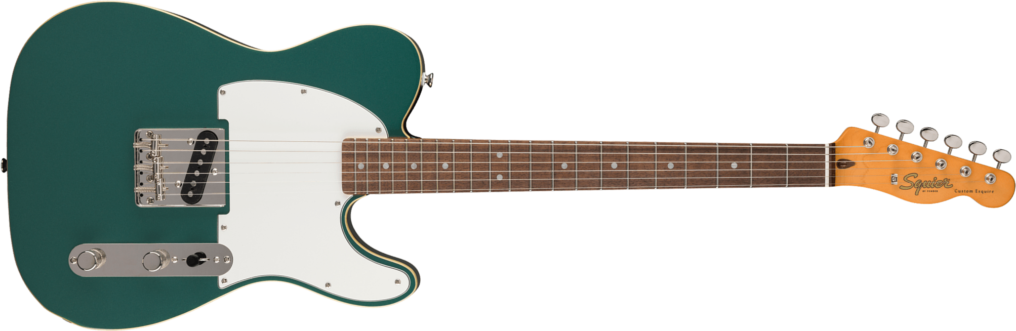 Squier Esquire / Tele Custom Classic Vibe 1s Ht Lau - Sherwood Green - Tel shape electric guitar - Main picture