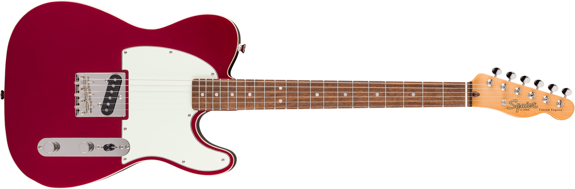 Squier Esquire / Tele Custom Classic Vibe 1s Ht Lau - Candy Apple Red - Tel shape electric guitar - Main picture